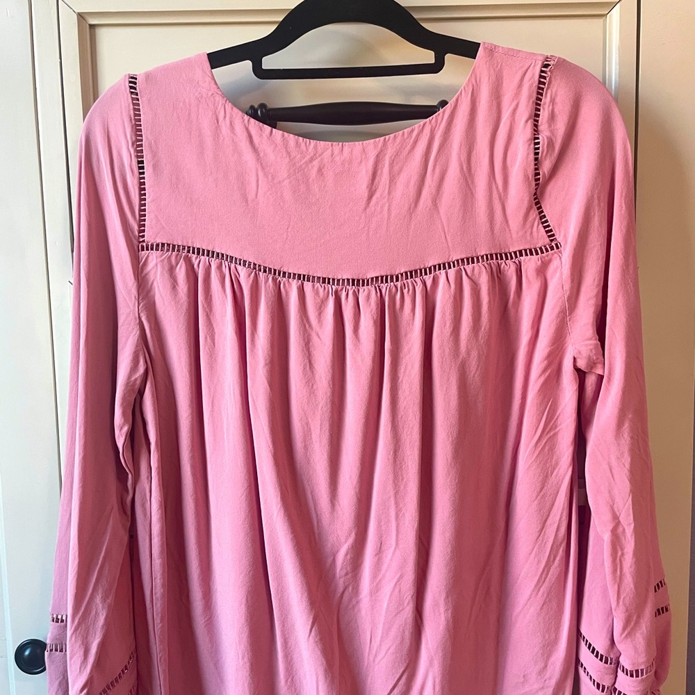Light pink blouse. Beautiful material.